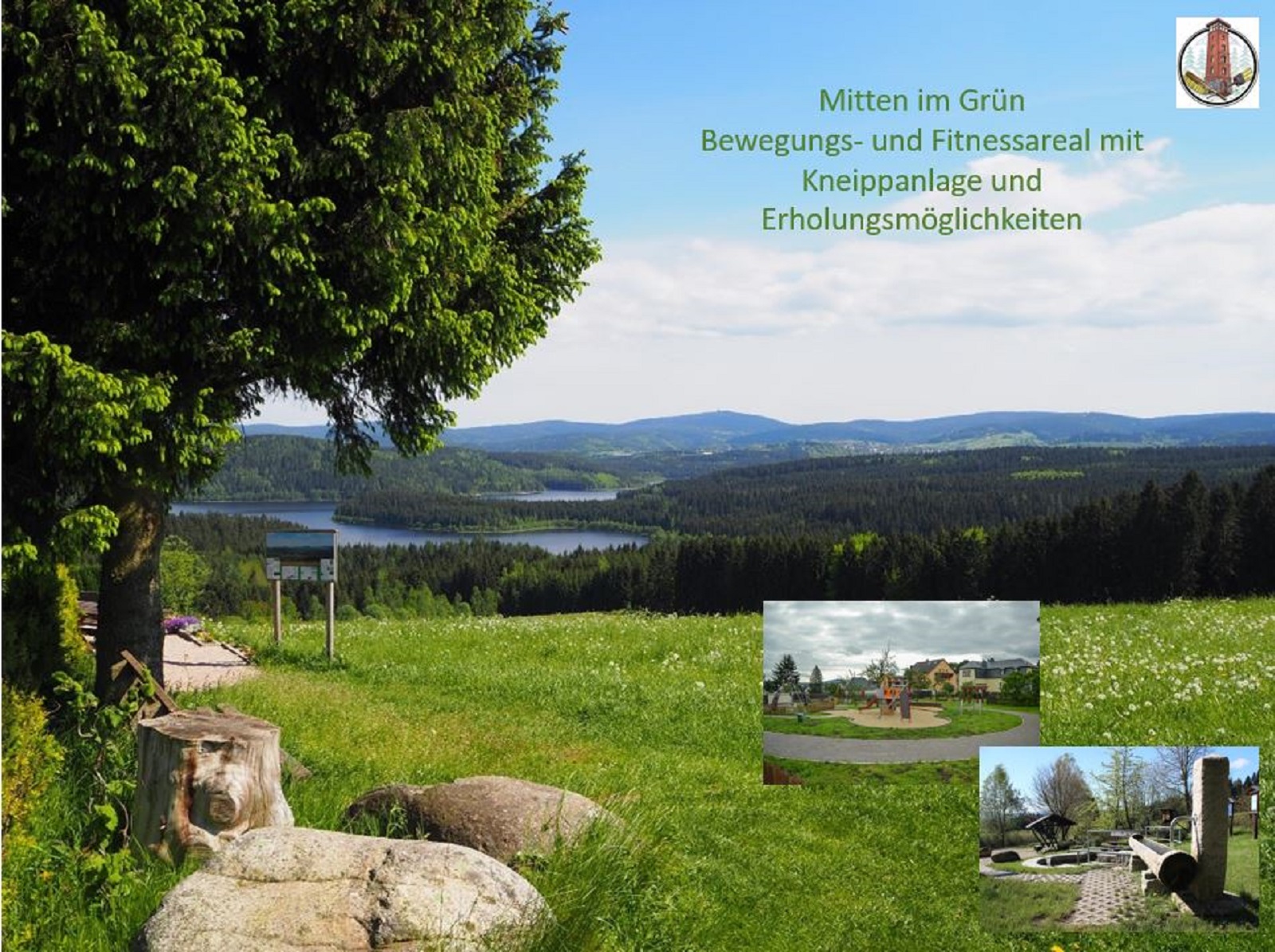 Mitten im Grün – Bewegungsareal mit Kneippanlage und Erholungsmöglichkeiten